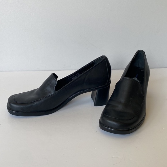 Rockport black leather block heel square toe shoe women’s 6.5 - Picture 14 of 14